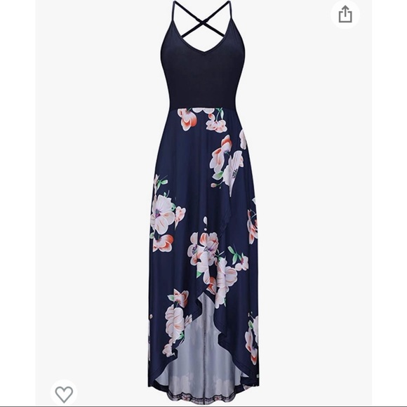 Kilig L Navy Floral Maxi Dress - Picture 8 of 12